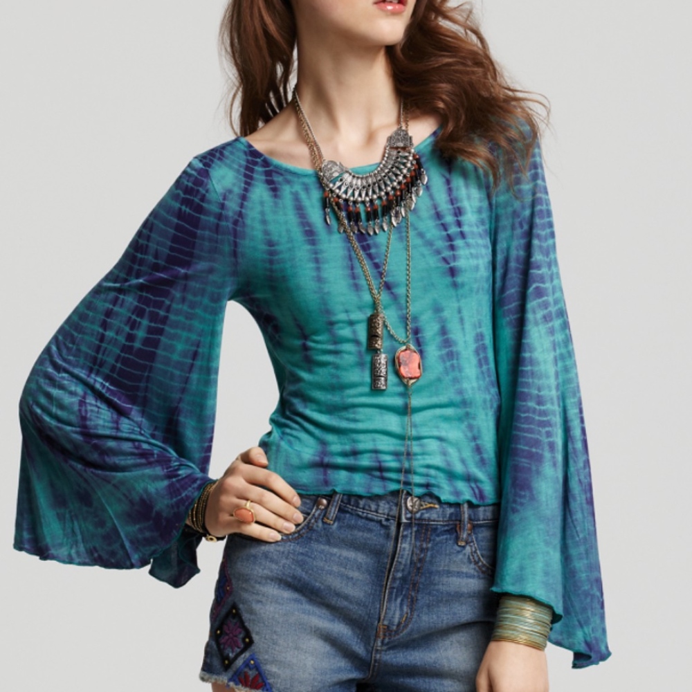 Free People Bell Sleeve Shirt